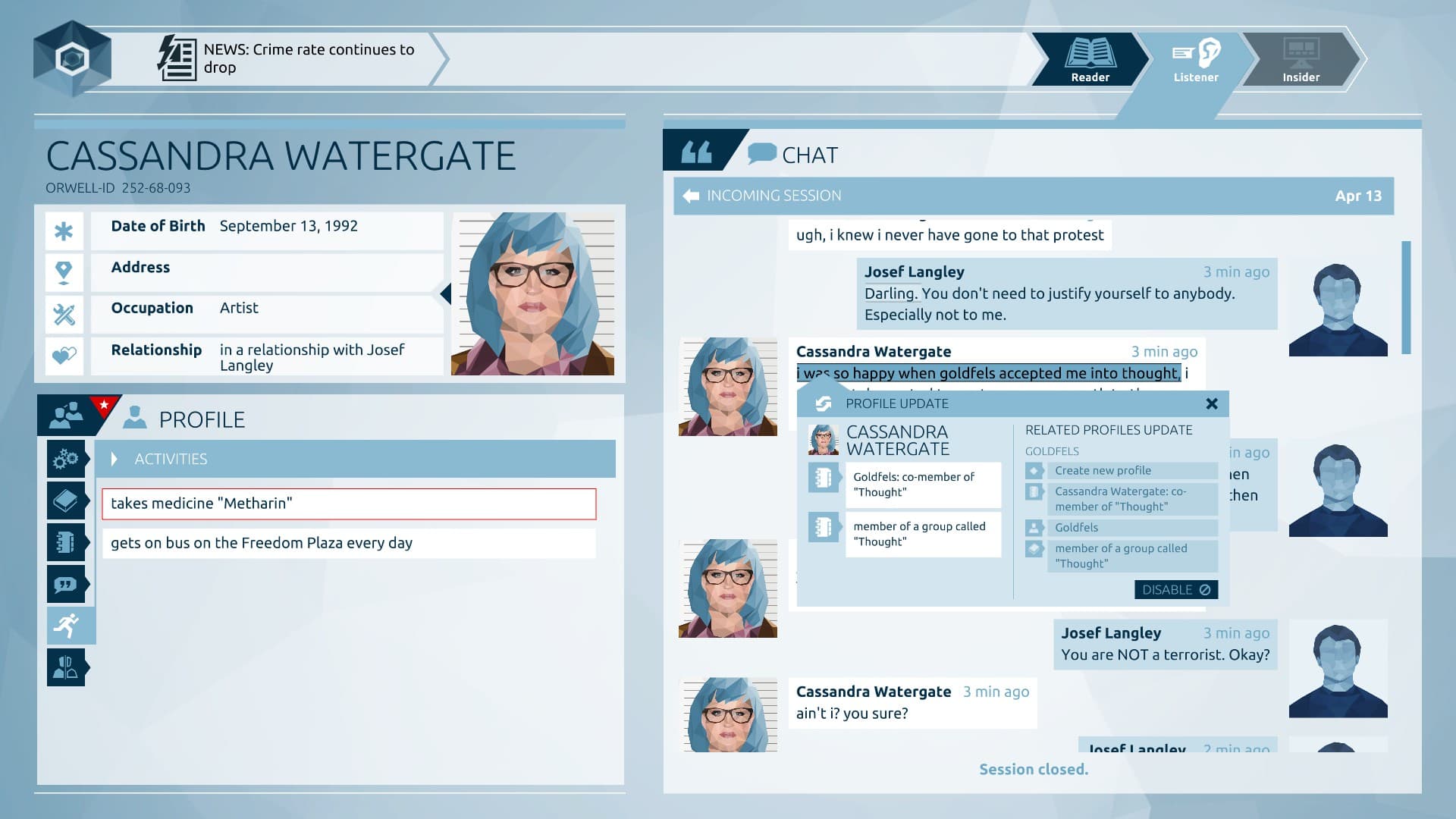 Orwell: Keeping an Eye On You screenshot 5